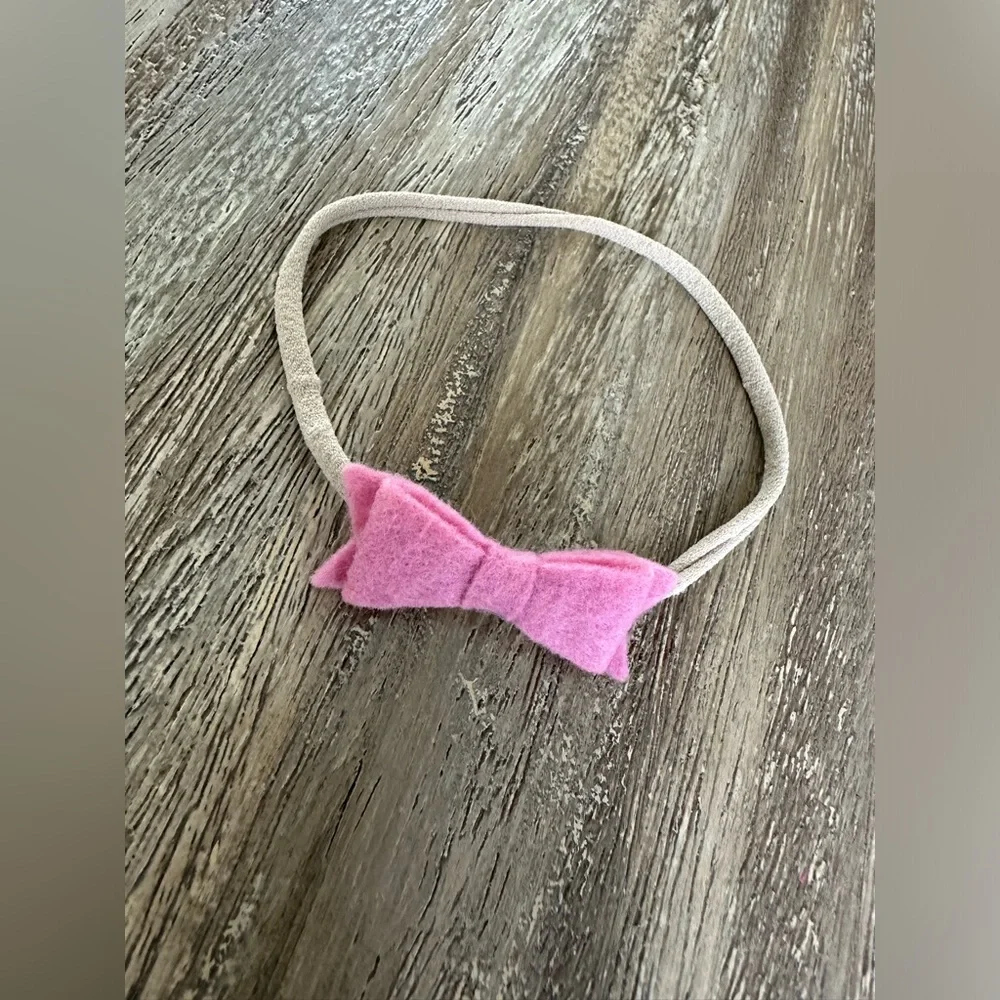 Baby Mini Bows Nylon Headbands Macaroon Color Pallette